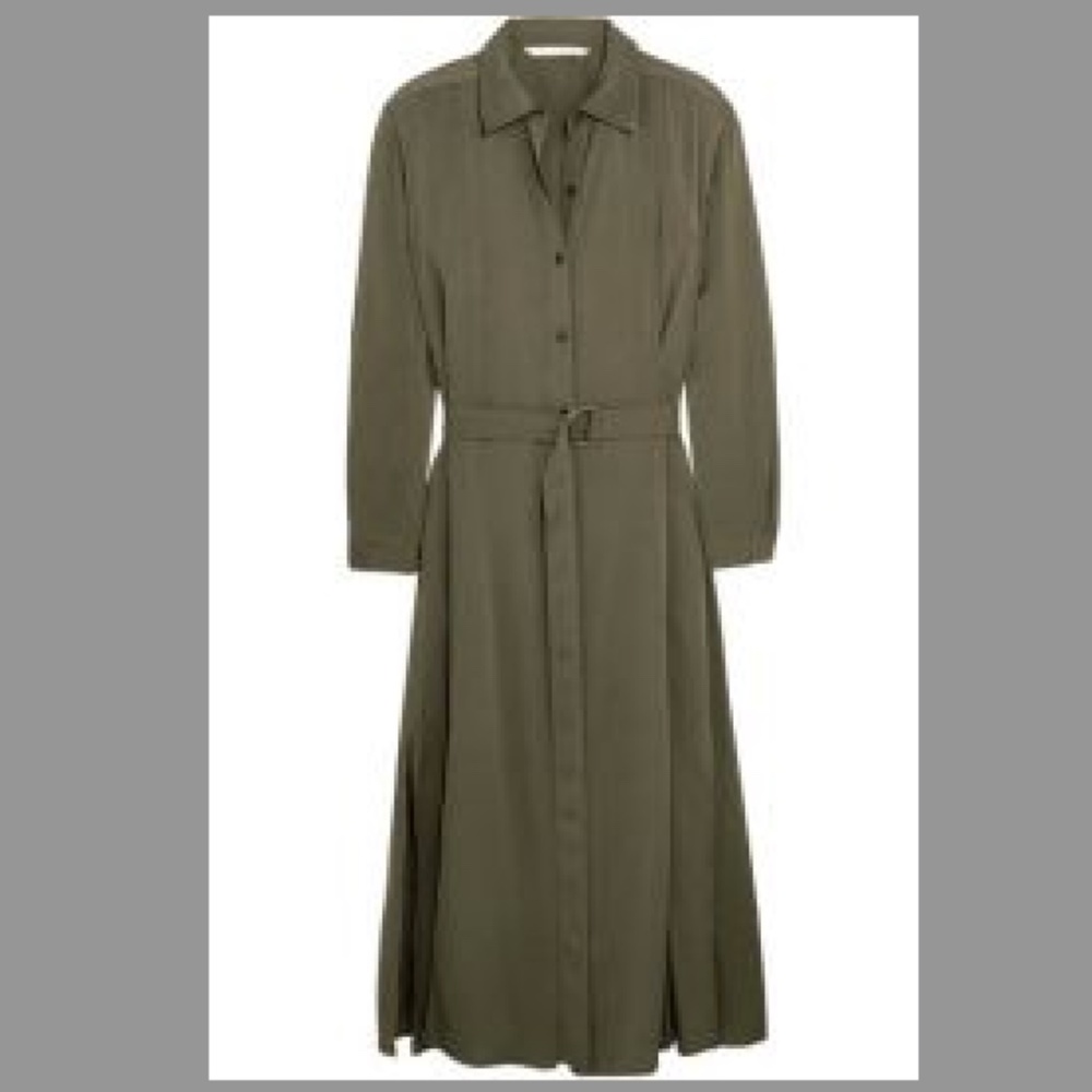 DVF silk shirtdress like new